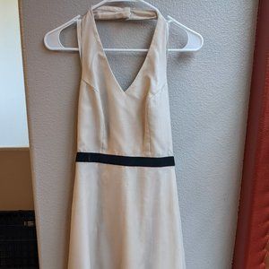 Cream Halter Evening Gown, David's Bridal, Size 2